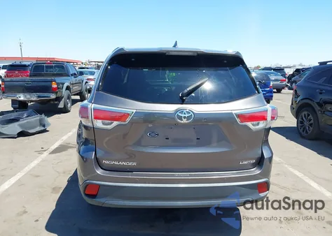 2016 Toyota Highlander Limited V6 из США, поврежденный, VIN 5TDYKRFH0GS137879